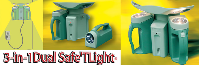 3-in-1 Dual Safe-T-Light®, Deze 3-in-1 automatische noodverlichting kan uw leven redden!