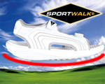 Sportwalk® Fitness sandalen wit, similar on TV, Voortaan leidt iedere stap naar een strakker, sexier lichaam