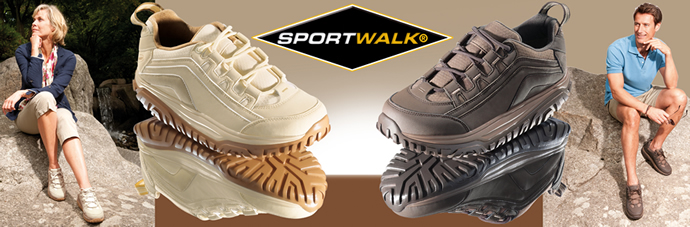 Sportwalk® Outdoor Shoes Beige, Trek er op uit met de nieuwe Sportwalk® Outdoor fitness schoenen!