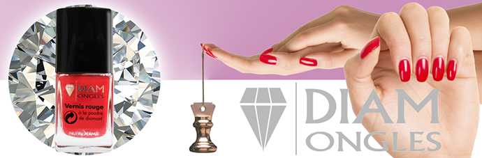 Diam'Ongles® Rood, Deze nagellak versterkt uw nagels met de hardheid van echte diamant