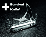 SurvivalKnife®, auto & reizen, reis accessoires, Roestvrij multifunctioneel SurvivalKnife® van massief edelstaal
