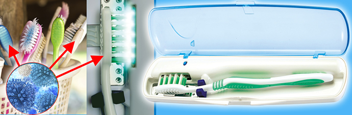 UVDent®, Bescherm uw tandenborstel tegen gevaarlijke bacteriën en virussen