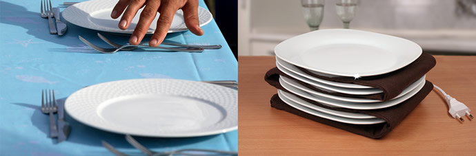 PlateWarmer®, PlateWarmer® verwarmt uw borden zodat uw gerechten langer warm blijven