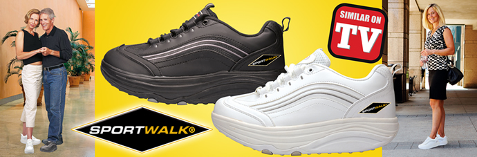 SportWalk® Fitness schoenen zwart, Voortaan leidt iedere stap naar een strakker, sexyer lichaam!